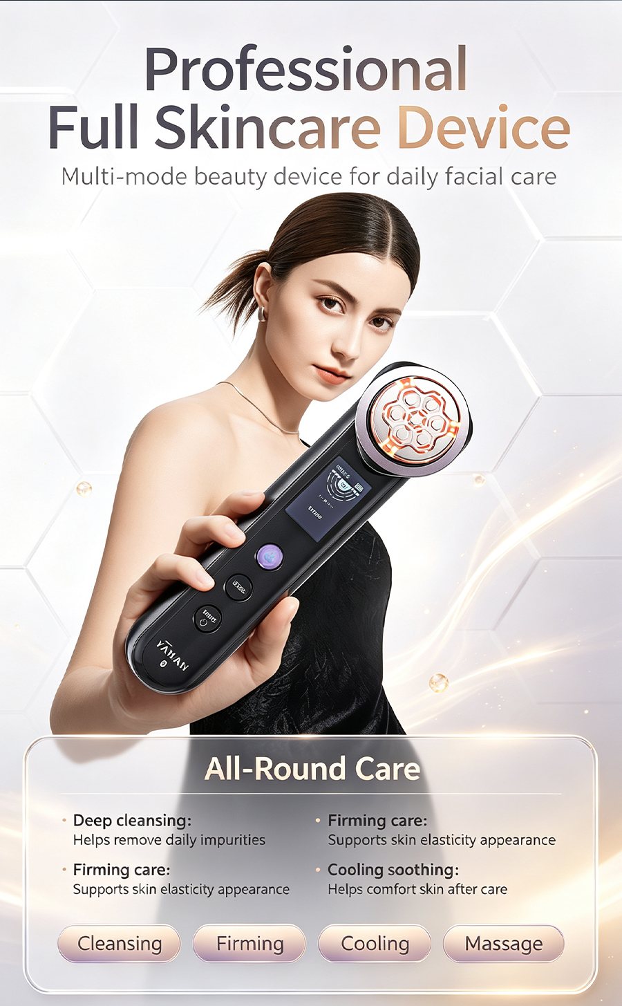 Multi-Mode RF Facial Beauty Device | Lifting Firming Anti-Aging Skin Care Machine for Home Use