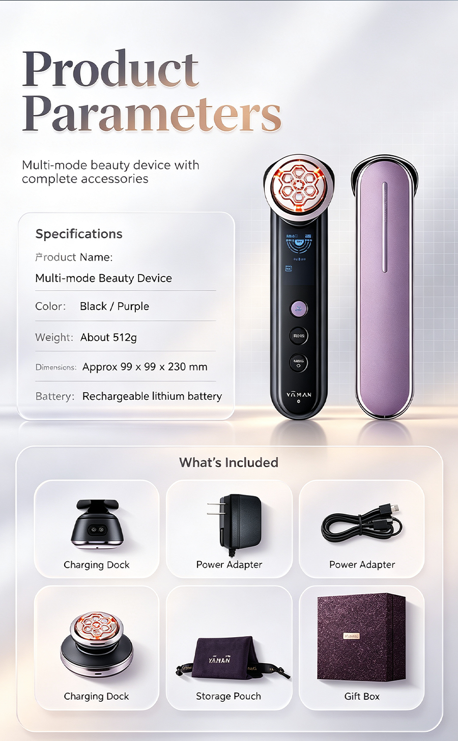 Multi-Mode RF Facial Beauty Device | Lifting Firming Anti-Aging Skin Care Machine for Home Use