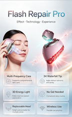 YA-MAN Flash Repair Pro Facial Beauty Device, Wireless RF Lifting Skin Tightening Machine, Anti-Wrinkle Brightening Skin Care Tool, No Gel Needed At-Home Anti-Aging Beauty Instrument