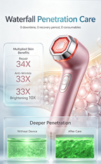 YA-MAN Flash Repair Pro Facial Beauty Device, Wireless RF Lifting Skin Tightening Machine, Anti-Wrinkle Brightening Skin Care Tool, No Gel Needed At-Home Anti-Aging Beauty Instrument