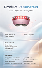 YA-MAN Flash Repair Pro Facial Beauty Device, Wireless RF Lifting Skin Tightening Machine, Anti-Wrinkle Brightening Skin Care Tool, No Gel Needed At-Home Anti-Aging Beauty Instrument