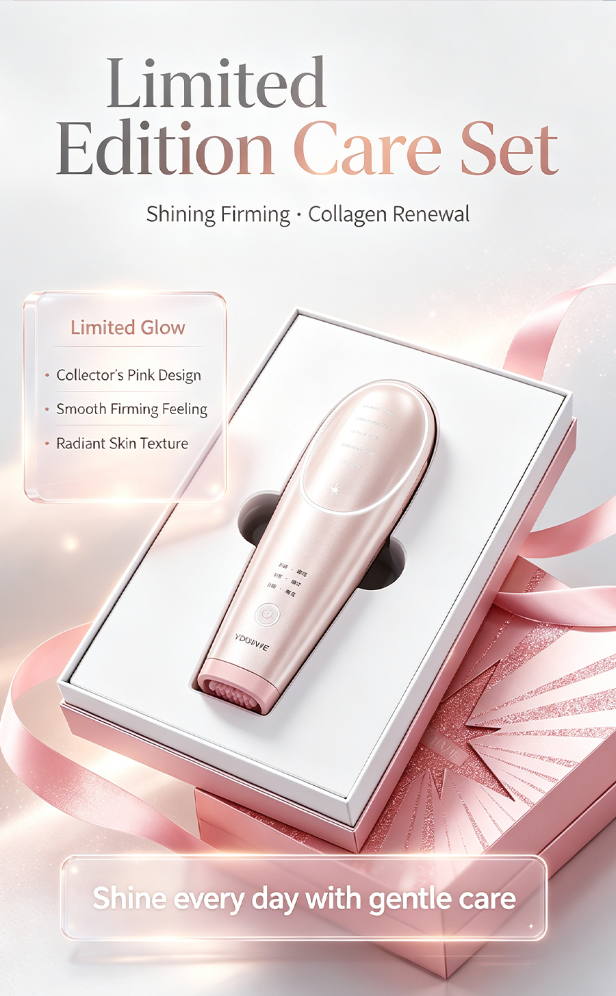 YOUINME Syn Collagen Facial Device, 5D Collagen Regeneration Cooling Skin Care Instrument for Face Firming Pore Minimizing